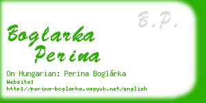 boglarka perina business card